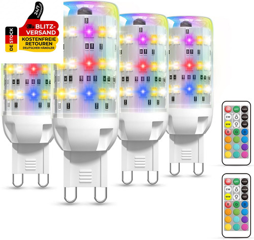 4er pack led dimmbar - 4er-pack, g9