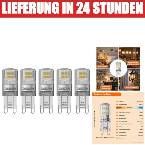 Osram led stiftsockellampe - osram, g9