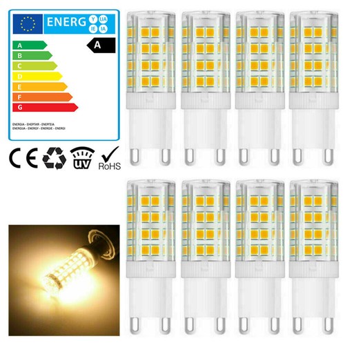 10x led birne warmweiß - g9, 8w
