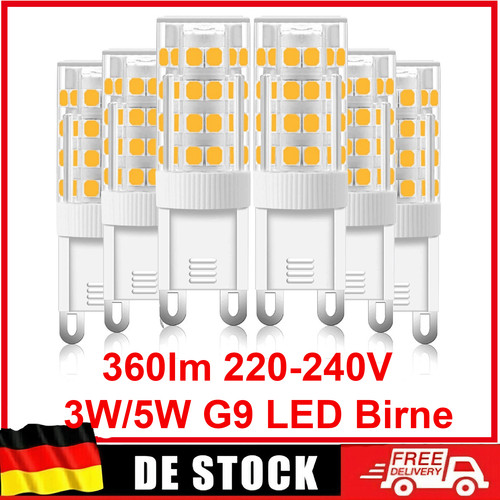 10x led birne 3 - g9, 3/5w