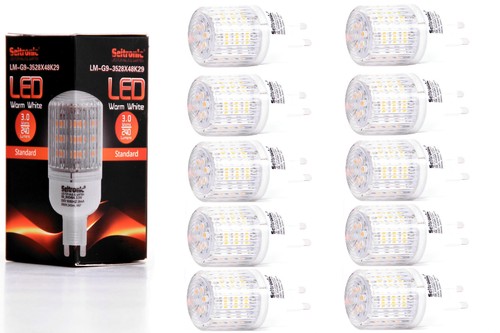 10x led lampe - g9,